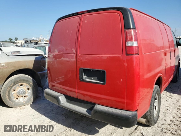 2018 Chevrolet Express Cargo Van with VIN 1GCWGAFPXJ1342146, listed as a Copart auction lot 74433064 with 107,698 mi miles and Salvage Title. Bid and sale history available at carsss.com. Image 6.