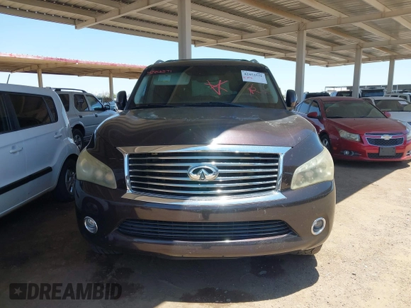 2012 Infiniti QX56 7-passenger with VIN JN8AZ2NE8C9020897, listed as a IAAI auction lot 42453571 with 173,145 mi miles and . Bid and sale history available at DreamBid. Image 12.