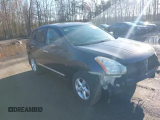 2013 Nissan Rogue SL with VIN JN8AS5MT4DW554181, listed as a IAAI auction lot 41846110 with 144,340 mi miles. Bid and sale history available at carsss.com. Image 1.