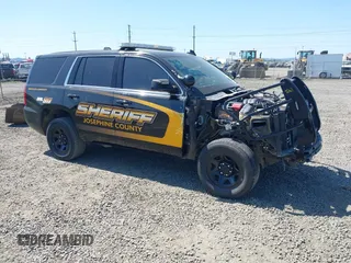 2020 Chevrolet Tahoe Commercial with VIN 1GNSKDEC3LR155615, listed as a IAAI auction lot 42076727 with Not provided miles and . Bid and sale history available at DreamBid. Image 1.