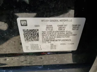 2023 Chevrolet Traverse LT Leather with VIN 1GNEVHKW7PJ229021, listed as a Copart auction lot 52353135 with 55,413 mi miles and Salvage Title. Bid and sale history available at carsss.com. Image 13.