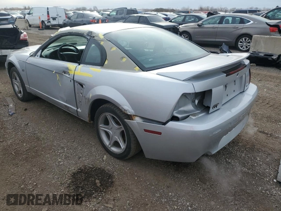 2000 Ford Mustang GT with VIN 1FAFP42X6YF295806, listed as a Copart auction lot 43957715 with 111,479 mi miles and Salvage Title. Bid and sale history available at carsss.com. Image 2.