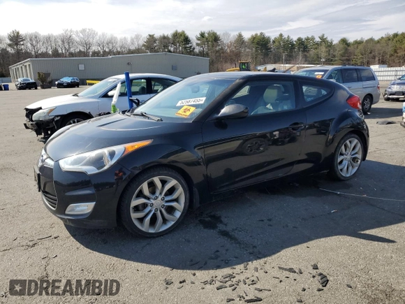 2013 Hyundai Veloster w/Black Int z VIN KMHTC6AD5DU173029, wystawiony jako Copart lot #52587455 z przebiegiem 161 716 mil mil oraz Czysty tytuł • Clean title. Historia ofert i sprzedaży dostępna na DreamBid. Obrazek 1.