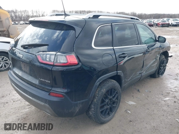 2019 Jeep Cherokee Limited with VIN 1C4PJMDX6KD440665, listed as a IAAI auction lot 41725422 with 95,116 mi miles. Bid and sale history available at carsss.com. Image 4.