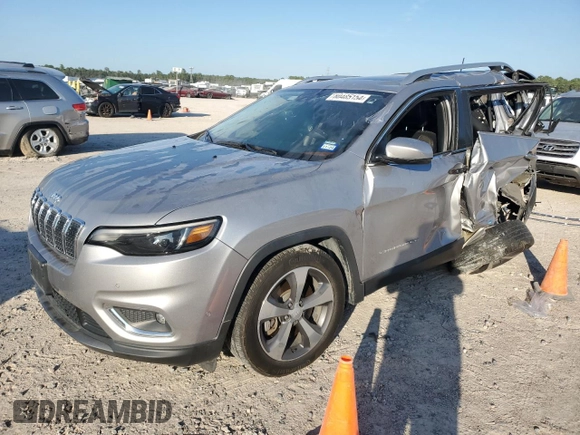 2019 Jeep Cherokee Limited with VIN 1C4PJLDN3KD175289, listed as a Copart auction lot 80485154 with 75,956 mi miles and Salvage Title. Bid and sale history available at DreamBid. Image 1.
