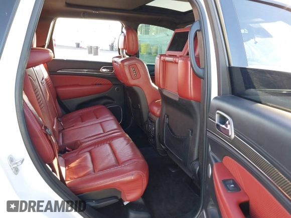 2017 Jeep Grand Cherokee SRT with VIN 1C4RJFDJ7HC600227, listed as a IAAI auction lot 41390600 with 96,841 mi miles. Bid and sale history available at carsss.com. Image 8.