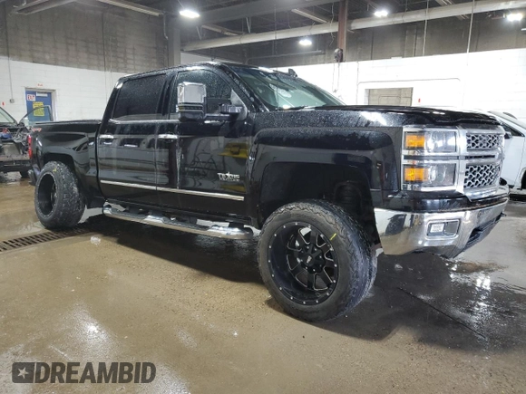 2015 Chevrolet Silverado 1500 LTZ with VIN 3GCUKSEC7FG382008, listed as a Copart auction lot 66865054 with 223,451 mi miles and Salvage Title. Bid and sale history available at carsss.com. Image 4.