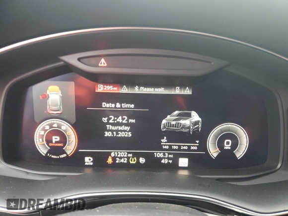 2019 Audi Q8 Prestige z VIN WA1CVBF17KD033495, wystawiony jako Copart lot #43516605 z przebiegiem 61 202 mil mil oraz Szkoda całkowita • Salvage title. Historia ofert i sprzedaży dostępna na DreamBid. Obrazek 9.