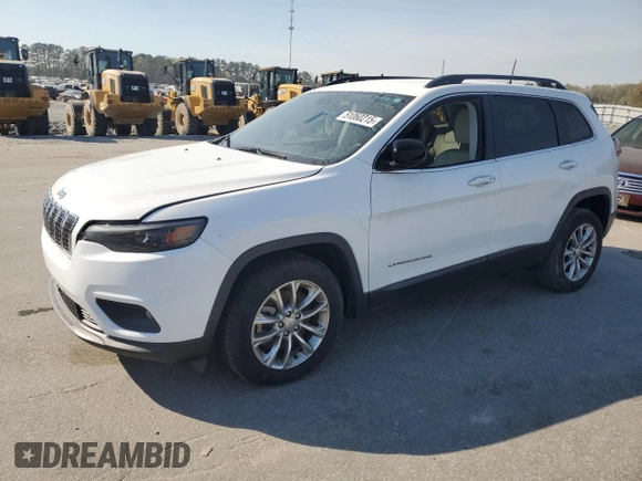 2022 Jeep Cherokee Latitude Lux with VIN 1C4PJLMN4ND524075, listed as a Copart auction lot 51060215 with 57,056 mi miles and Clean title. Bid and sale history available at DreamBid. Image 1.