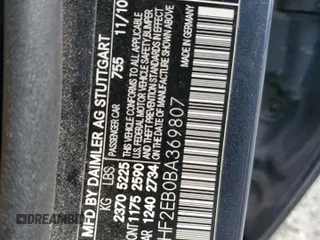 2011 Mercedes-Benz E 350 Luxury с VIN WDDHF2EB0BA369807, выставлен на аукционе Copart как лот 63092395 с пробегом 256 500 миль миль и Чистый • Clean title. История ставок и продаж доступна на DreamBid. Изображение 12.
