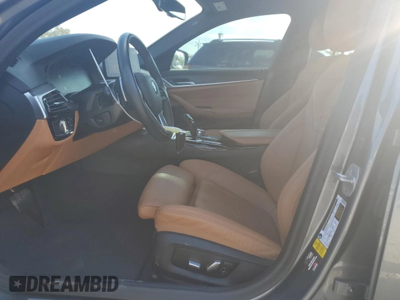 2021 BMW 5 Series 530i with VIN WBA53BH06MWX21033, listed as a Copart auction lot 47253455 with 47,635 mi miles and Salvage title. Bid and sale history available at DreamBid. Image 7.