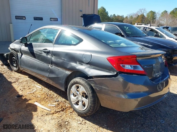 2013 Honda Civic Cpe LX with VIN 2HGFG3B58DH525293, listed as a IAAI auction lot 41698774 with 1 mi miles. Bid and sale history available at carsss.com. Image 3.