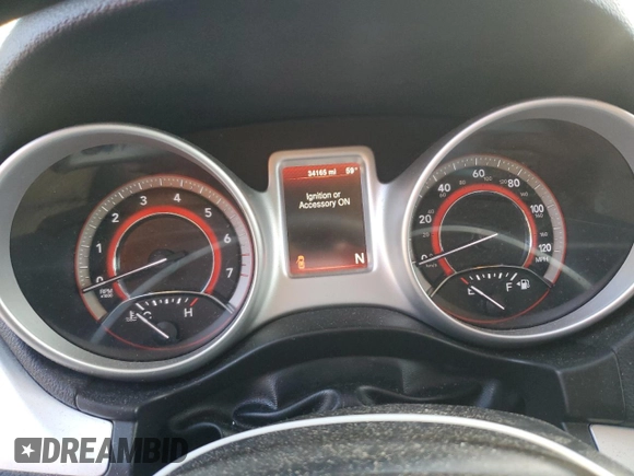 2015 Dodge Journey SXT with VIN 3C4PDCBB5FT518314, listed as a Copart auction lot 83685374 with 34,165 mi miles and Salvage Title. Bid and sale history available at DreamBid. Image 9.