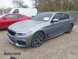 2019 BMW 5 Series 540i with VIN WBAJE5C5XKWW19535, listed as a IAAI auction lot 41968139 with 37,152 mi miles and . Bid and sale history available at carsss.com. Image 2.