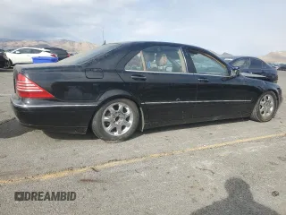2001 Mercedes-Benz S 320/430/500 with VIN WDBNG70J31A197565, listed as a Copart auction lot 42540745 with 139,202 mi miles and Salvage Title. Bid and sale history available at carsss.com. Image 3.