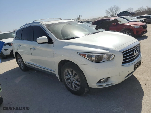 2015 Infiniti QX60 with VIN 5N1AL0MN0FC551260, listed as a Copart auction lot 48191435 with NaN miles and Salvage Title. Bid and sale history available at carsss.com. Image 4.