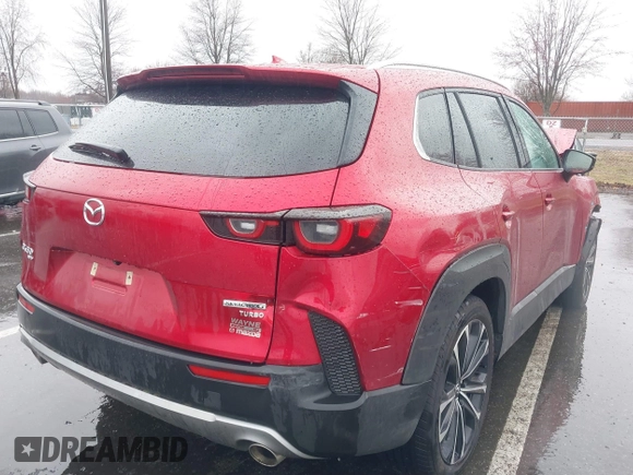 2025 Mazda CX-50 Premium z VIN 7MMVABDY3SN329439, wystawiony jako IAAI lot #41867334 z przebiegiem 3 508 mil mil oraz . Historia ofert i sprzedaży dostępna na DreamBid. Obrazek 4.
