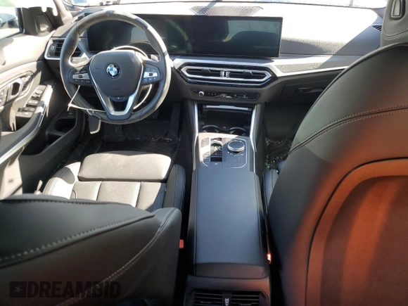 2024 BMW 3 Series 330i xDrive with VIN 3MW89FF07R8E23225, listed as a Copart auction lot 47425445 with 0 mi miles and Salvage Title. Bid and sale history available at carsss.com. Image 8.