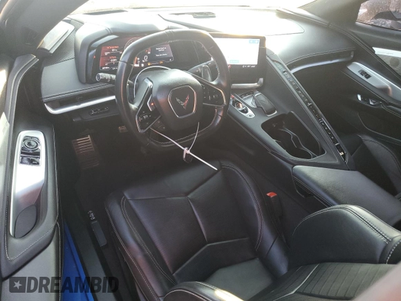 2021 Chevrolet Corvette 2LT with VIN 1G1YB2D4XM5124090, listed as a Copart auction lot 71875884 with 26,749 mi miles and Salvage Title. Bid and sale history available at carsss.com. Image 8.