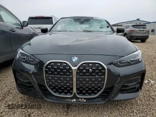 2023 BMW 4 Series 430i xDrive with VIN WBA43AT08PCM90476, listed as a Copart auction lot 50727785 with 11,677 mi miles and Salvage Title. Bid and sale history available at DreamBid. Image 5.