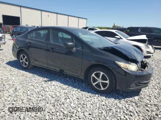 2015 Honda Civic Sedan SE with VIN 19XFB2F77FE287728, listed as a Copart auction lot 49612405 with 99,172 mi miles and Salvage Title. Bid and sale history available at carsss.com. Image 4.