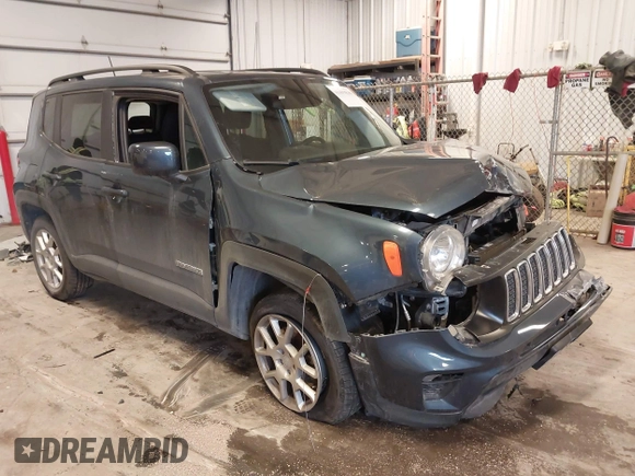 2020 Jeep Renegade Latitude with VIN ZACNJBBB0LPL29886, listed as a IAAI auction lot 41499830 with 61,029 mi miles and . Bid and sale history available at DreamBid. Image 1.