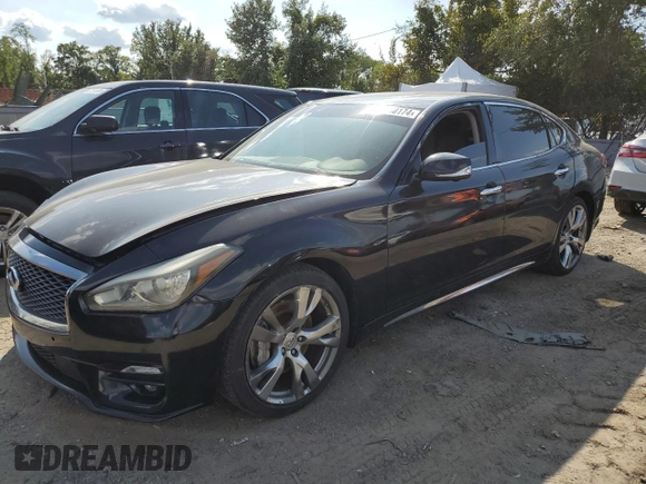 2018 Infiniti Q70 Luxe with VIN JN1BY1PP6JM330104, listed as a Copart auction lot 68830174 with 115,067 mi miles and Non repairable. Bid and sale history available at DreamBid. Image 1.