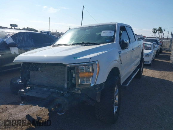 2022 Ford F-150 XL with VIN 1FTFW1E83NFA67841, listed as a IAAI auction lot 41489029 with 34,505 mi miles. Bid and sale history available at carsss.com. Image 18.