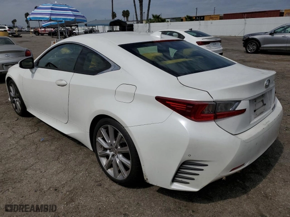 2015 Lexus RC 350 with VIN JTHHE5BC8F5000430, listed as a Copart auction lot 73548564 with 209,510 mi miles and Salvage Title. Bid and sale history available at carsss.com. Image 2.