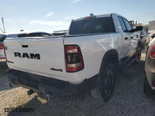 2019 Ram 1500 Rebel with VIN 1C6RRFEG4KN801503, listed as a Copart auction lot 77121894 with 228,484 mi miles and Non Repairable. Bid and sale history available at carsss.com. Image 3.