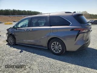 2024 Toyota Sienna XLE with VIN 5TDYRKEC1RS190859, listed as a Copart auction lot 50595315 with 43,858 mi miles and Salvage Title. Bid and sale history available at carsss.com. Image 2.