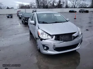 2017 Mitsubishi Mirage G4 SE with VIN ML32F4FJ4HHF16038, listed as a Copart auction lot 86820424 with 69,902 mi miles and Salvage Title. Bid and sale history available at carsss.com. Image 10.