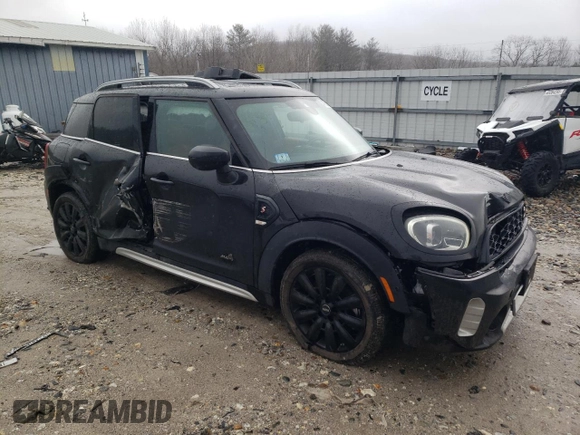 2022 MINI Countryman Cooper S with VIN WMZ83BR08N3N90446, listed as a Copart auction lot 47821885 with 23,147 mi miles and Salvage title. Bid and sale history available at DreamBid. Image 4.