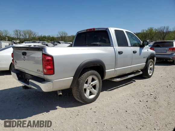 2008 Dodge 1500 SLT with VIN 1D7HU18N58S608633, listed as a Copart auction lot 53239025 with 266,801 mi miles and Clean Title. Bid and sale history available at DreamBid. Image 3.