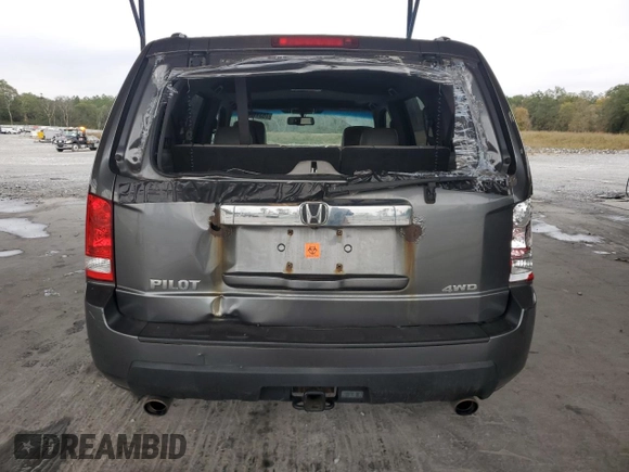 2011 Honda Pilot EX-L with VIN 5FNYF4H57BB047605, listed as a Copart auction lot 76311264 with 207,561 mi miles and Salvage Title. Bid and sale history available at carsss.com. Image 6.