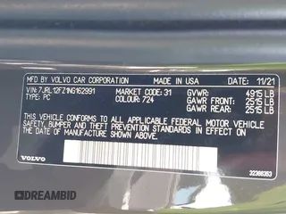 2022 Volvo S60 Momentum z VIN 7JRL12FZ1NG162991, wystawiony jako IAAI lot #42364000 z przebiegiem 69 626 mil mil oraz . Historia ofert i sprzedaży dostępna na DreamBid. Obrazek 9.