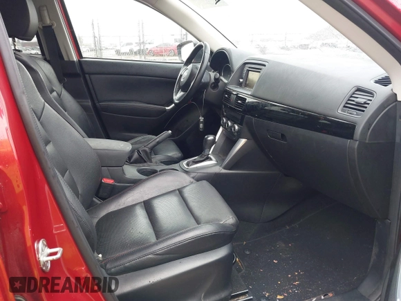 2015 Mazda CX-5 Grand Touring with VIN JM3KE4DY6F0501072, listed as a IAAI auction lot 41534176 with 90,160 mi miles. Bid and sale history available at carsss.com. Image 5.