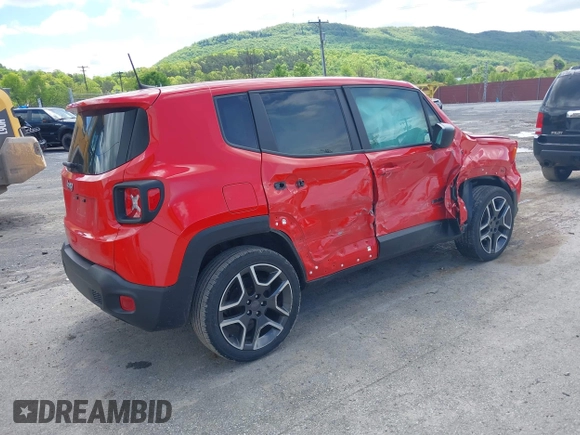 2020 Jeep Renegade Sport z VIN ZACNJBAB0LPM08654, wystawiony jako IAAI lot #42204513 z przebiegiem 46 312 mil mil oraz . Historia ofert i sprzedaży dostępna na DreamBid. Obrazek 4.