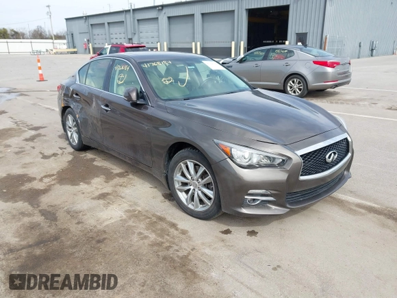 2016 Infiniti Q50 2.0t Premium with VIN JN1CV7AR3GM250651, listed as a IAAI auction lot 41768184 with 105,621 mi miles. Bid and sale history available at carsss.com. Image 1.