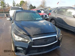 2017 Infiniti Q50 Red Sport 400 with VIN JN1FV7AR1HM871708, listed as a IAAI auction lot 41426763 with 92,582 mi miles. Bid and sale history available at carsss.com. Image 12.