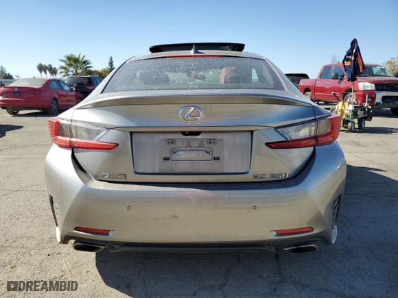 2015 Lexus RC 350 with VIN JTHHE5BC0F5006772, listed as a Copart auction lot 78932634 with 61,667 mi miles and Salvage Title. Bid and sale history available at carsss.com. Image 6.