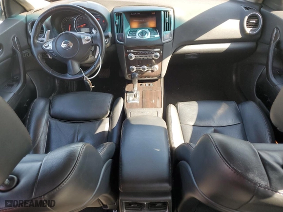 2012 Nissan Maxima 3.5 S with VIN 1N4AA5APXCC858871, listed as a Copart auction lot 46216495 with 127,628 mi miles and Salvage Title. Bid and sale history available at carsss.com. Image 8.