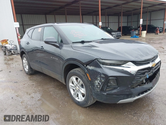 2021 Chevrolet Blazer LT with VIN 3GNKBBRA0MS576302, listed as a IAAI auction lot 41916335 with 98,472 mi miles and . Bid and sale history available at DreamBid. Image 1.