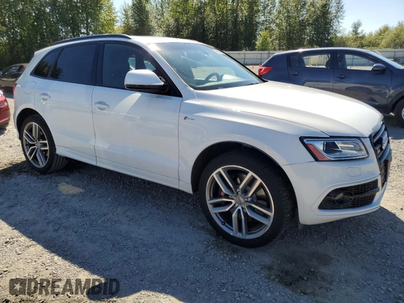 2016 Audi SQ5 Premium Plus with VIN WA1CCAFP6GA018709, listed as a Copart auction lot 66580885 with 101,899 mi miles and Salvage title. Bid and sale history available at DreamBid. Image 4.