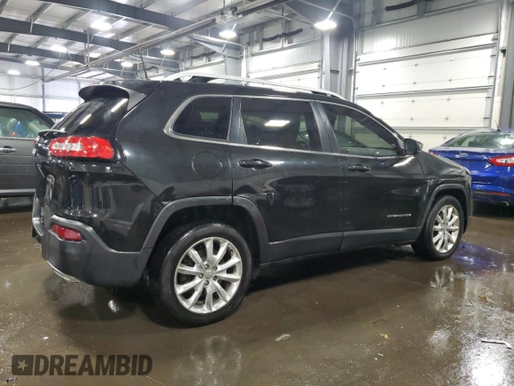 2016 Jeep Cherokee Limited with VIN 1C4PJLDS1GW249858, listed as a Copart auction lot 87513625 with 163,562 mi miles and Salvage Title. Bid and sale history available at carsss.com. Image 3.