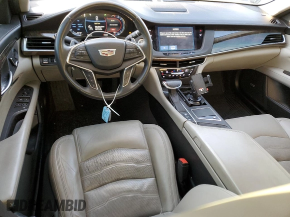 2017 Cadillac CT6 Premium Luxury AWD with VIN 1G6KH5R6XHU193058, listed as a Copart auction lot 43237085 with 70,253 mi miles and Salvage title. Bid and sale history available at DreamBid. Image 8.