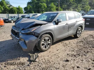 2023 Toyota Highlander L with VIN 5TDKDRAH7PS009775, listed as a Copart auction lot 61952625 with 55,475 mi miles and Salvage title. Bid and sale history available at DreamBid. Image 1.