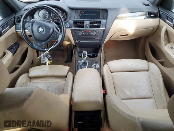 2011 BMW X3 35i with VIN 5UXWX7C59BL734707, listed as a Copart auction lot 44758405 with 139,092 mi miles and Salvage Title. Bid and sale history available at DreamBid. Image 8.