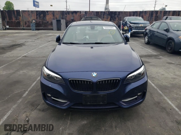 2016 BMW 2 Series 228i z VIN WBA1F9C51GV546640, wystawiony jako Copart lot #55635985 z przebiegiem 78 189 mil mil oraz Szkoda całkowita • Salvage title. Historia ofert i sprzedaży dostępna na DreamBid. Obrazek 5.