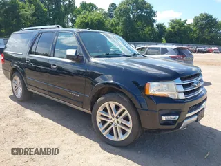 2017 Ford Expedition Max Platinum с VIN 1FMJK1MT4HEA54579, выставлен на аукционе IAAI как лот 42565052 с пробегом Не указан миль и . История ставок и продаж доступна на DreamBid. Изображение 1.